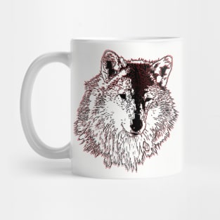 Wild Head Wolf Mug